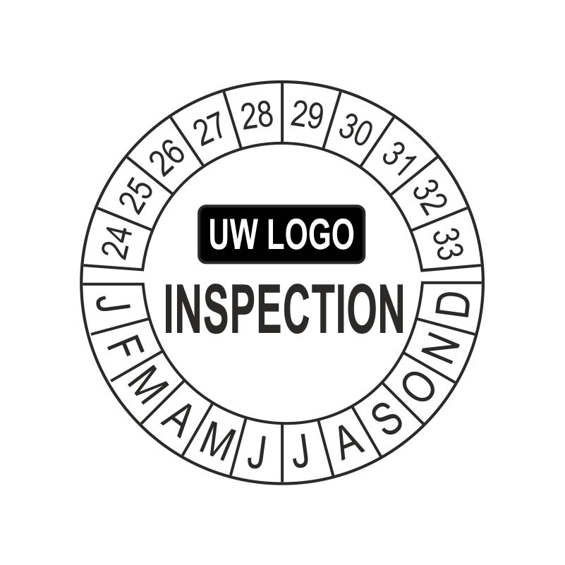 Inspection sticker